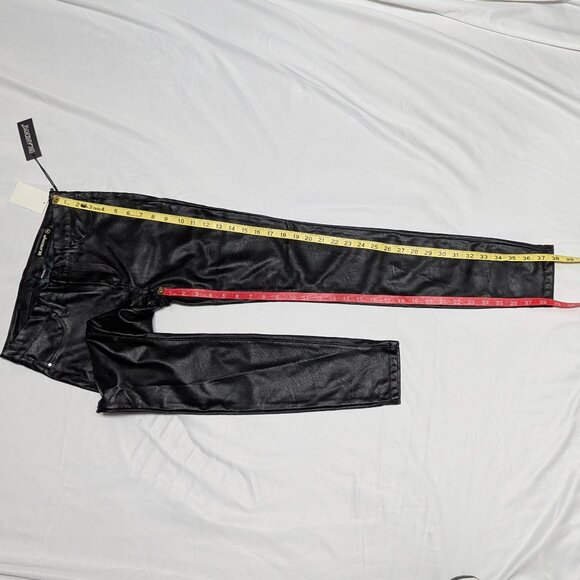 NWT Blank NYC Size 26 Black Pleather Skinny Pants - Picture 7 of 16